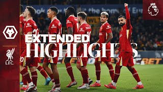 Extended Highlights Reds Go Top In Premier League  Wolves 12 Liverpool [upl. by Lundquist]