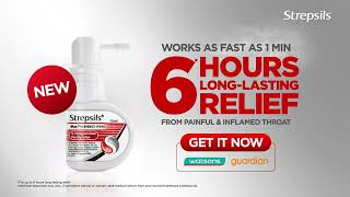 NEW Strepsils Max Pro Spray relieves painful amp inflamed throat for up to 6 hours of relief SG [upl. by Schenck]