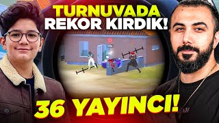 36 YOUTUBER TEK HARİTADA 😮 YAYINCI TURNUVASINDA KİLL REKORU KIRDIK  PUBG MOBILE [upl. by Hermy]