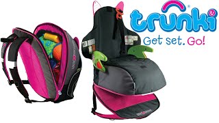 Trunki BoostApak  Travel Backpack amp Child Car Booster Seat  Tested [upl. by Kroy]