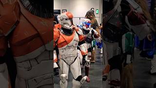 Star Wars patrol  mini cosplay parade at MCM Comic Con London starwars comiccon cosplay shorts [upl. by Justin352]