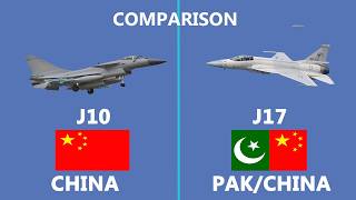 Differences Between the J10 and JF17 Fighter Jets Built by China and Pakistan [upl. by Maisel]