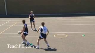 Netball  Attacking Movement  The Full Turn [upl. by Durarte]