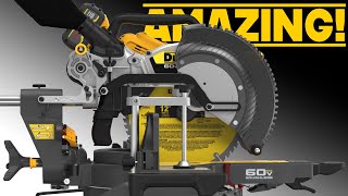 Dewalts AMAZING New FlexVolt Miter Saw [upl. by Ecadnak707]