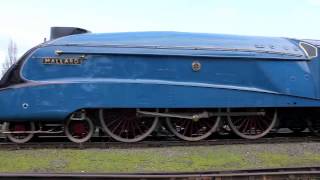 Mallard leaves the National Railway Museum [upl. by Nove40]