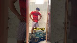 Kit bag bathroom ke Ander rakhna pada 😱🤯 vlog cricketervlog minivlog shortvideo shorts [upl. by Bravar]