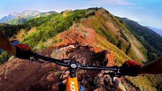 I wasn’t ready for Red Death  Mountain Biking the Wasatch Crest near Salt Lake City Utah [upl. by Jecoa]