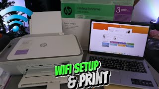 How To Do HP Deskjet 2820e WIFI Setup with Phone and Computer PC Laptop and Print [upl. by Andras]