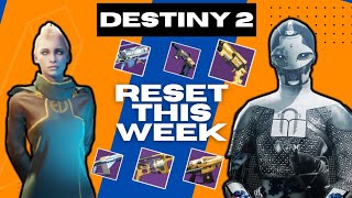 Destiny 2 Weekly Reset  Eververse Store  Nightfall Weapon this Week  Ada1 Inventory [upl. by Nimad]