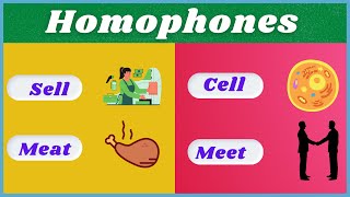 Homophones in English Grammar Homophones with 20 examples [upl. by Korns]