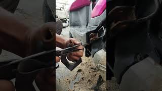 Repair rear footrest shorts sinodiy motorcycle howto repair [upl. by Desta]