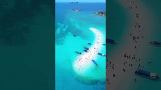 Sandbank pulau redang 💙 shortvideo bluesea terengganu ocean drone [upl. by Mor995]