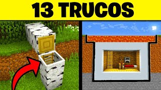 13 Trucos IMPOSIBLES para esconder tu base secreta en Minecraft [upl. by Zuzana]