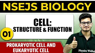 CELL STRUCTURE amp FUNCTION 01  Prokaryotic Cell Eukaryotic Cell  Important Concept  NSEJS Bio [upl. by Gereld]