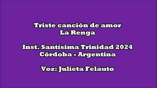 Triste canción de amor  La Renga [upl. by Hadihahs737]