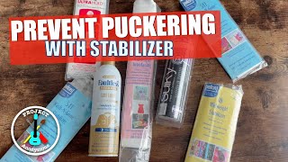 Tips to Prevent Puckering on Embroidery Using Stabilizer [upl. by Varien221]