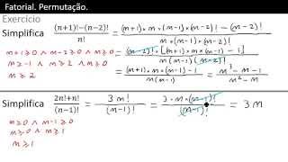 Simplificar Expressão com Fatorial Fatoriais [upl. by Schweiker573]