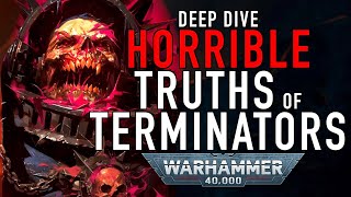 Deep Dive on Space Marine Terminator Power Armor in Warhammer 40K chaosgods chaosspacemarines [upl. by Gilead410]