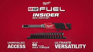 M12 FUEL™ INSIDER™ Extended Reach Box Ratchet [upl. by Atoked]