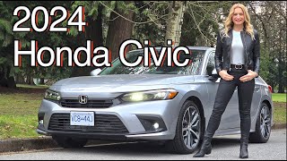 2024 Honda Civic review  Still the compact car goldstandard [upl. by Esyla]