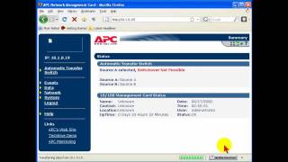 How to Set IP Address AP9617 APC Network Management Card [upl. by Schouten]