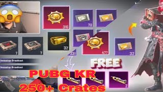 New Upgraded AKM 😱 Crate Opening PUBG KR 250 Crate Opening pubg [upl. by Inaboy]