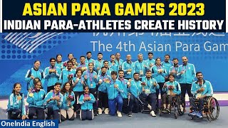 Highlights Asian Para Games 2023 India Creates History  Campaign with Record Medal haul  OneIndia [upl. by Airoled]