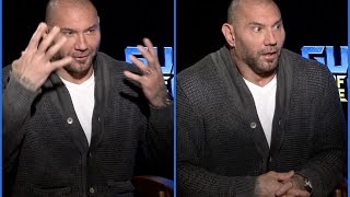 Dave Bautista on being socially awkward shy and his crazy makeup removal technique [upl. by Ahearn]