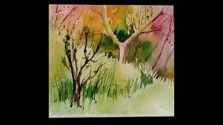 watercolor painting [upl. by Annawahs]