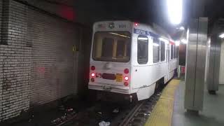 SEPTA TROLLEY ROUTES 13 10 AND THE EL AT 15TH STREET IN PHILADELPHIA [upl. by Jilly]