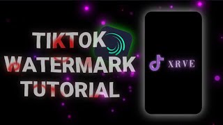 TikTok Watermark Intro on Alight Motion Tutorial [upl. by Mel709]