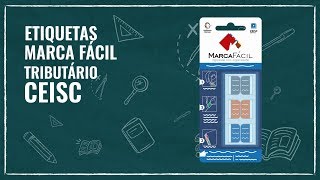 Marca Fácil  Como Colar Etiqueta Vade Mecum Tributário CEISC [upl. by Garbers849]