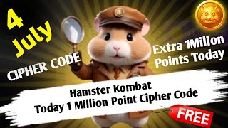 4 July Morse Code Hamster Kombat  1Million Coin Daily Cipher  Hamster Kombat Today Daily Cipher [upl. by Niwrud350]