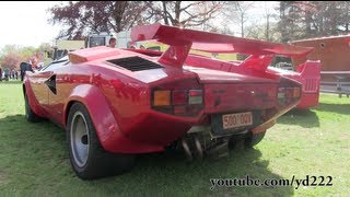 Lamborghini Countach  Loud sounds and startup [upl. by Ellirpa]