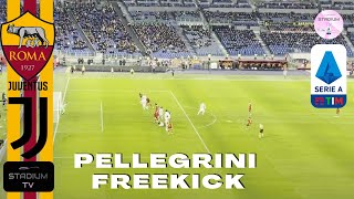 Lorenzo Pellegrini freekick goal in Roma 34 Juventus [upl. by Pazia]