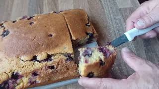 Heidelbeer Maisbrot Kuchen Blueberry Cornbread [upl. by Carlota]