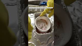 Acetone Turpentine Mixture Large Styrofoam Cup [upl. by Shank512]