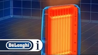 How a DeLonghi oilfilled radiator heats your room [upl. by Lemej]