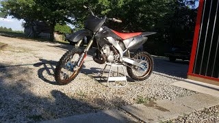 07 crf450 swingarm conversion on a 03 cr250 [upl. by Silma]