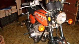 1972 Kawasaki H1b 500 Moviewmv [upl. by Eixid]