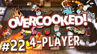 Overcooked  22  Burn the Turkeys Overcooked Festive Seasoning DLC [upl. by Alarise142]