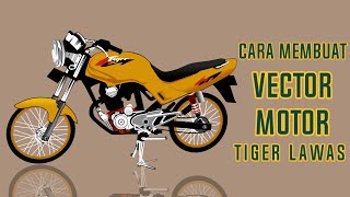 modifikasi tiger 2000  membuat vector motor di tiger lama aplikasi infinite design [upl. by Aihsele45]