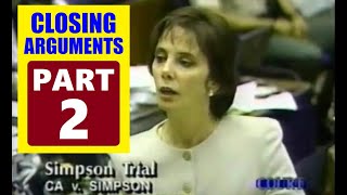 OJ SIMPSON MURDER TRIAL CLOSING ARGUMENTS PART 2 [upl. by Bekelja521]