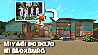 BUILDING MIYAGI DO DOJO FROM COBRA KAI IN BLOXBURG 🥋 [upl. by Lilithe608]