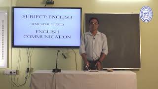 English MIL SEM II Non Verbal Communication and Reading Skills by Sri Mohidul Islam [upl. by Morris702]