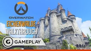 Overwatch  Eichenwalde Map Walkthrough [upl. by Carvey448]