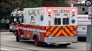 Washington Ambulance responding BLASTING HORN and Siren [upl. by Eikcid633]