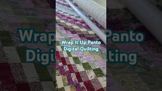 Bargello Quilt Quilted with Digital Pantograph longarmquilting bargello cnc [upl. by Anedal293]