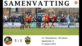 Samenvatting SV Nieuwleusen 1  PH Almelo 1 [upl. by Albemarle]