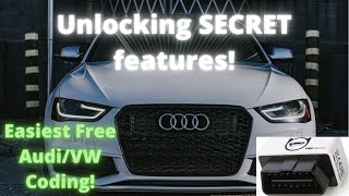 Easiest Way To Unlock AudiVW Secret Features  My Top 5 VAGCOMOBDEleven Mods [upl. by Nalim318]